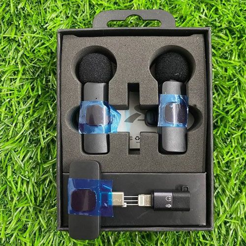 K9 Double Wireless Mic – With iPhone, Type-C & Android Connectors