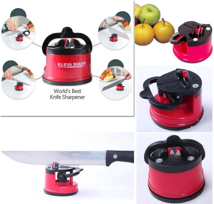 Professional Kitchen Knife Sharpener – Two-Stage with Suction Cup