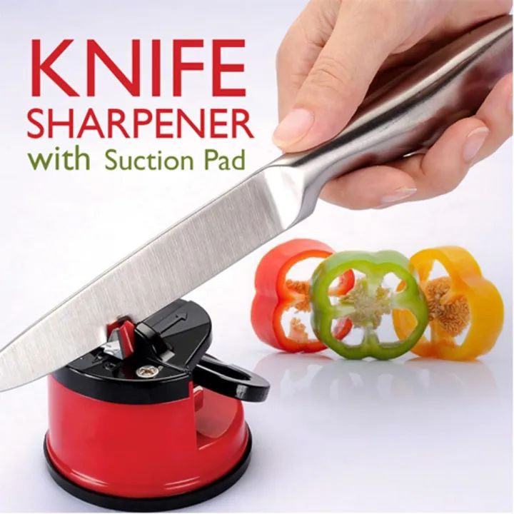 Professional Kitchen Knife Sharpener – Two-Stage with Suction Cup