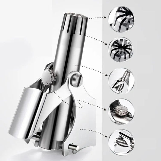Manual Nose Hair Trimmer – Portable Stainless Steel Tool