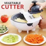 9-in-1 Multifunction Vegetable Cutter – Rotating Drain Basket